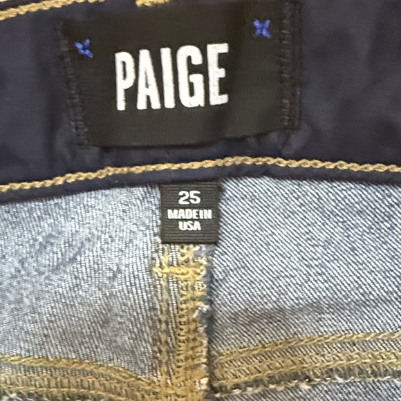 PAIGE Women's Dark Blue Hoxton Ankle Jeans - Picture 6 of 14